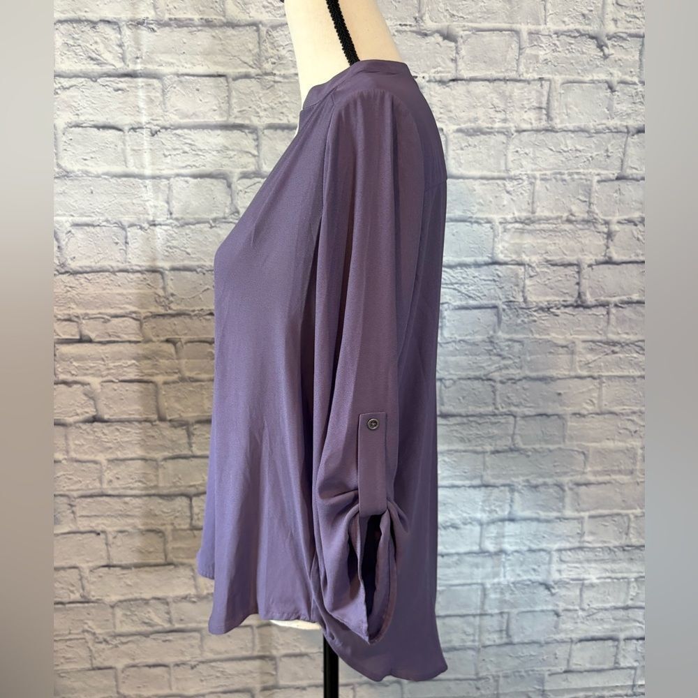 Lush Deep Purple Women's Blouse - Picture 2 of 4